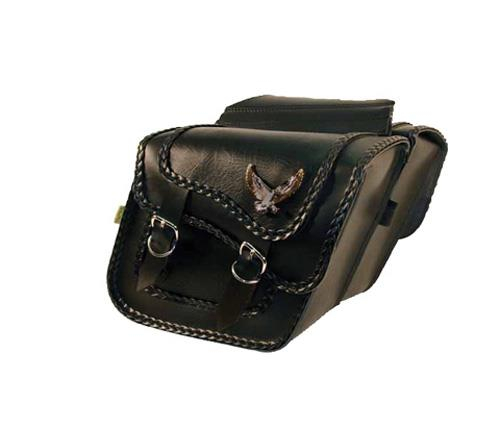 Willie & Max - Willie & Max Black Magic Compact Slant & Super Slant Saddlebags - 58708-20