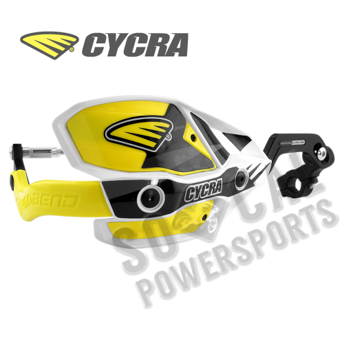 Cycra - Cycra Ultra Probend CRM Wrap Around Handguards - White/Yellow - 1CYC-7408-55X