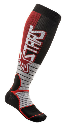 Alpinestars - Alpinestars MX Pro Socks - 4701520-301-L - Burgundy/Black - Large