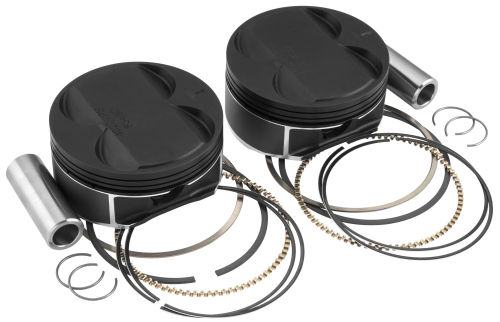 Wiseco - Wiseco K Black Edition Piston Kit (103ci., Positive +5cc ) - .125in. Oversize to 3.88in. Bore, 10.5:1 Comp - K2793