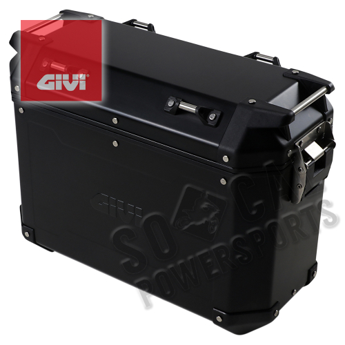 GIVI - GIVI Outback Series 37L Aluminum Side Case - Right - Black - OBKN37BRA