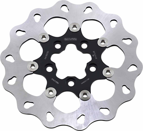 Galfer Brakes - Galfer Brakes Floating Wave Rotor - Full Floating with Black Carrier - DF724FLW