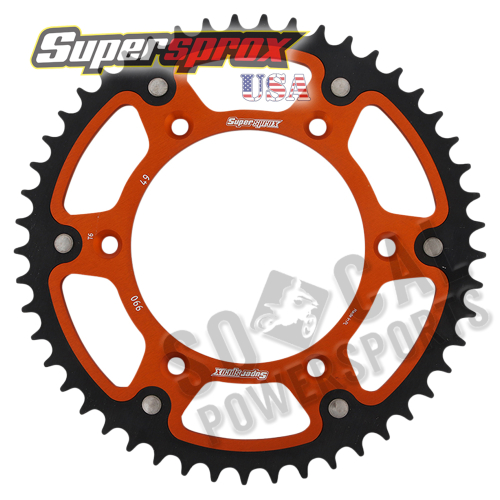 Supersprox - Supersprox Stealth Rear Sprocket - 49T - RST-990-49-ORG
