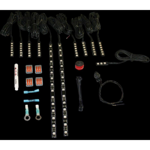 Custom Dynamics - Custom Dynamics Magical Wizard Full Bike Lite Kit with Bluetooth Color Command 5 Remote Control - CD-IND-TMWK1BM