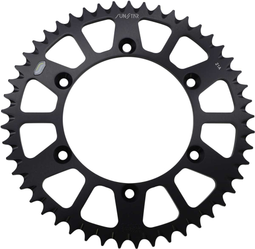 Sunstar - Sunstar Works Triplestar Aluminum Rear Sprocket - 49T - Black - 5-359249BK