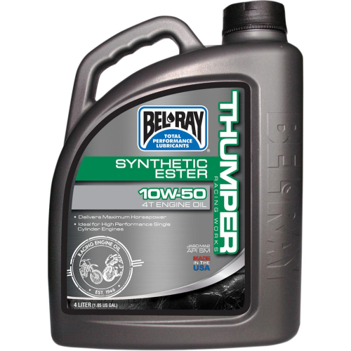 Bel-Ray - Bel-Ray Thumper Racing Works Full Synthetic Ester 4T Engine Oil - 10W50 - 4L. - 99550-B4LW