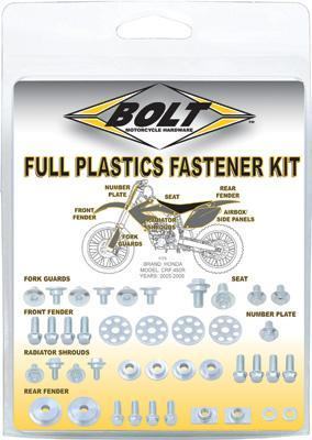 Bolt MC Hardware - Bolt MC Hardware Full Plastic Fastener Kit - KAW-1200024