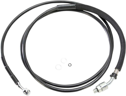 Drag Specialties - Drag Specialties Stainless Steel Hydraulic Clutch Line - 78 1/8in. (+8) - Black - 0661-0006