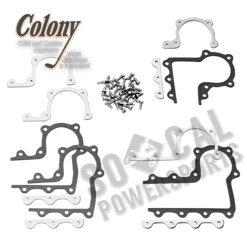 Colony - Colony Rocker Cover Nut Strips - Parkerized - 7517-8