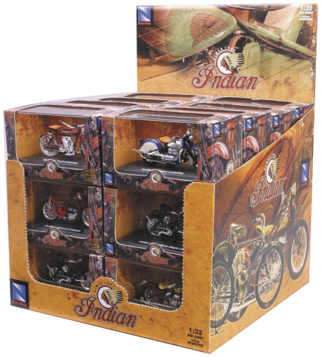New Ray Toys - New Ray Toys Indian 1:32 Scale Motorcycle Assortment - 06067