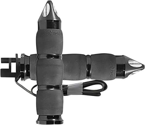 Avon Grips - Avon Grips Air Cushioned Spike Heated Grips - Black Anodized - MT-IN-AIR-90ASH
