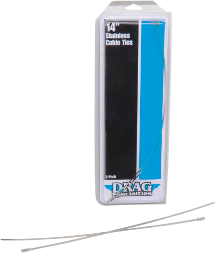 Drag Specialties - Drag Specialties Stainless Steel Cable Ties - 14in. - 304-0514D
