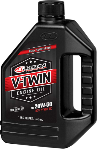 Maxima - Maxima Full Synthetic V-Twin Engine Oil - 20W50 - 1qt. - 30-11901
