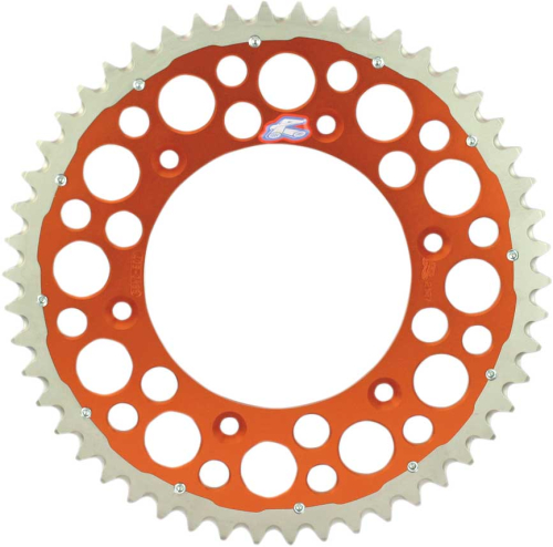 Renthal - Renthal Twinring Heavy Duty Rear Sprocket - Orange - 50T - 2240-520-50GPOR