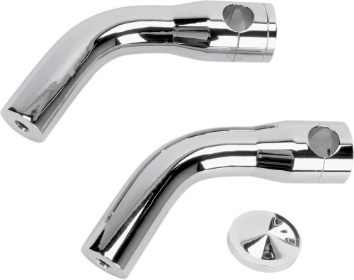 Accutronix - Accutronix Custom Risers for Standard Triple Trees - 6in. with 3-1/2in. Pullback - HRP1356-C