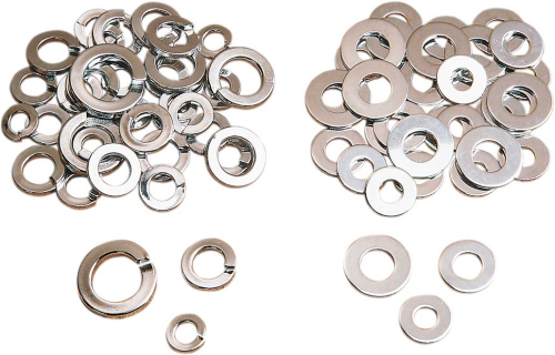 Drag Specialties - Drag Specialties Chrome Lock Washer Kit - MPBDR1