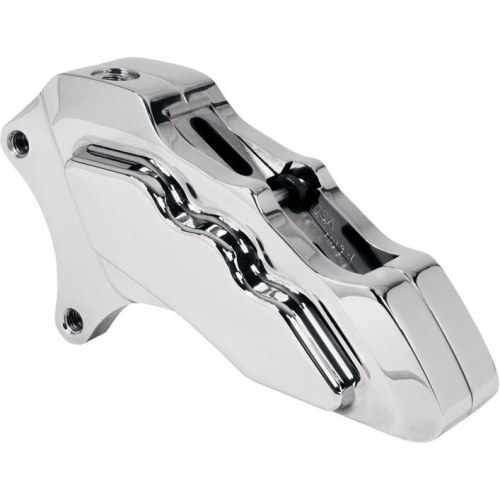 Hawg Halters Inc - Hawg Halters Inc 6-Piston Single Disc Front Brake Caliper - Chrome - LHSCC6013