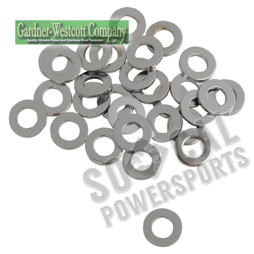 Gardner-Westcott - Gardner-Westcott Chrome AN Washers - 1/4in. I.D. - 26569