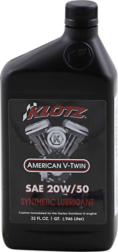 Klotz Oil - Klotz Oil American V-Twin Techniplate Lubricant - 20W50 - 1qt. - KH-2050