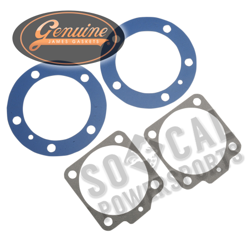 James Gasket - James Gasket Head/Base Gasket Kit - 3 5/8in. Big Bore - .032in. Blue Teflon Head Gaskets - 16770-66-S