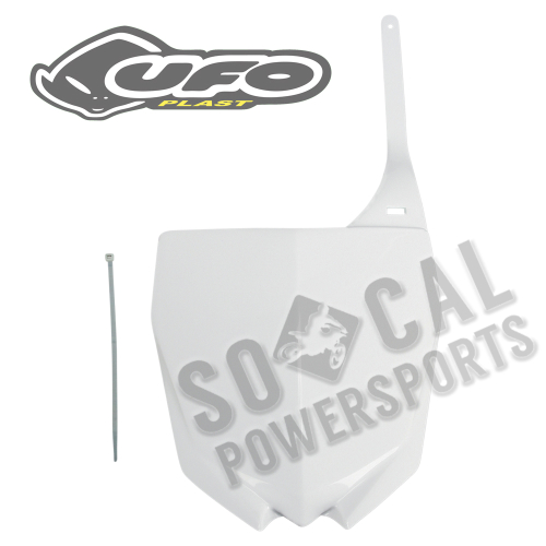 UFO Plastics - UFO Plastics Front Number Plate - White - YA04813-046