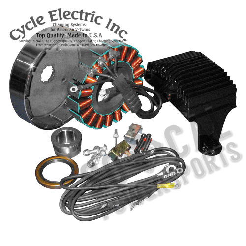 Cycle Electric - Cycle Electric 80 Series 50 AMP 3-Phase Alternator Kit - CE-81A
