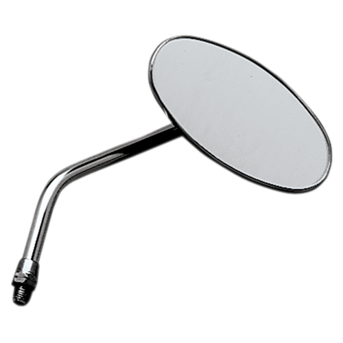 Emgo - Emgo Universal Oval Mirror - Chopper - Die-Casat - 10mm Thread - Right - 20-34836