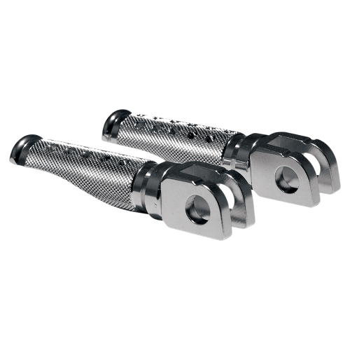 Emgo - Emgo Slash-Cut Style Footpegs - Rider - Silver - 50-11231A
