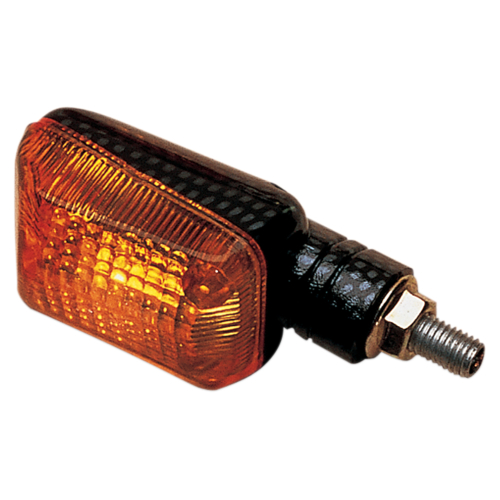 K&S Technologies - K&S Technologies Mini-Stalk Marker Lights - Black with Amber Lens - 25-8038