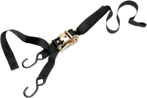 Parts Unlimited - Parts Unlimited Heavy Duty Ratcheting Tie-Down with Built-In Assist - Black - 3920-0074