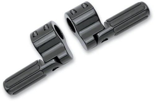 Lindby - Lindby Black Anodized Clamp-On Ribbed Footpegs - BL820