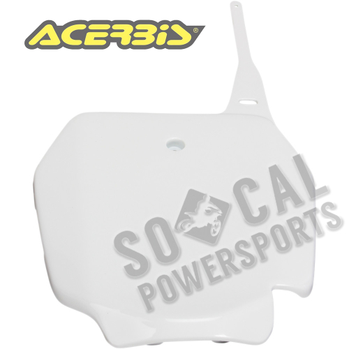Acerbis - Acerbis Front Number Plate - White - 2081880002