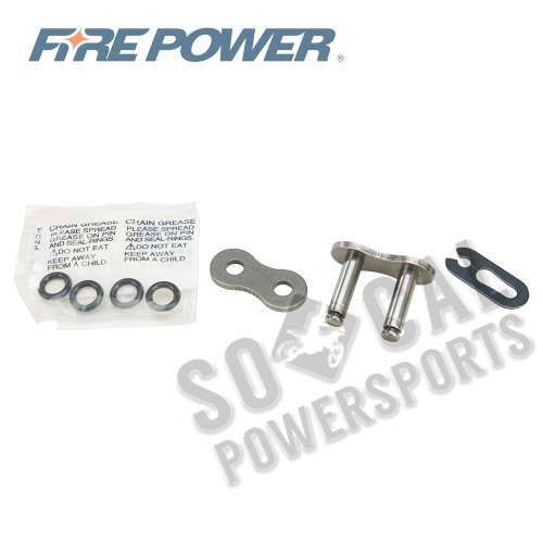 Fire Power - Fire Power Clip Master Link for 525 O-Ring Heavy Duty Chain - Natural - 525FPO-SKJ