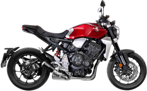 Leo Vince - Leo Vince LV-10 Slip-On - Stainless Tailpipe/Black Muffler/Stainless Steel End Cap - 15222B
