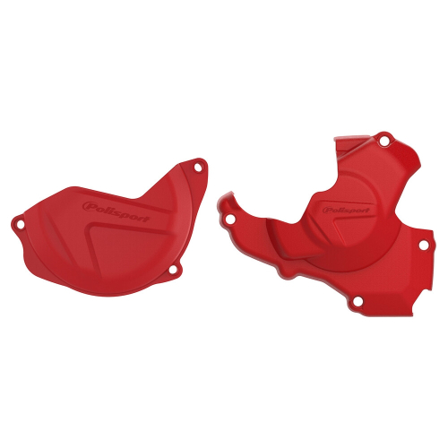 Polisport - Polisport Clutch/Ignition Cover Kit - Red - 90960
