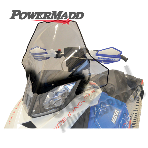 Powermadd - Powermadd Cobra Windshield - 20in. - Clear with Black Fade - 13441