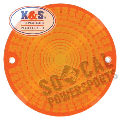 K&S Technologies - K&S Technologies DOT Approved Turn Signal Replacement Lens - Amber - 25-1100
