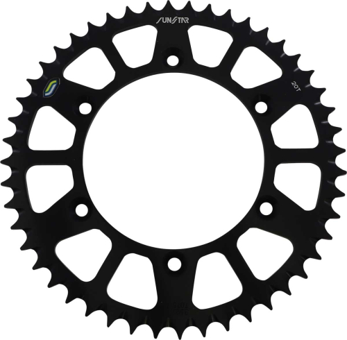 Sunstar - Sunstar Works Triplestar Aluminum Rear Sprocket - 48T - Black - 5-359248BK