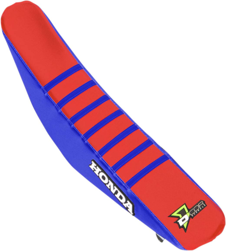 DCOR - DCOR Factory Reinforced Seat Cover - Blue/Red/Blue Ribs - 30-10-451