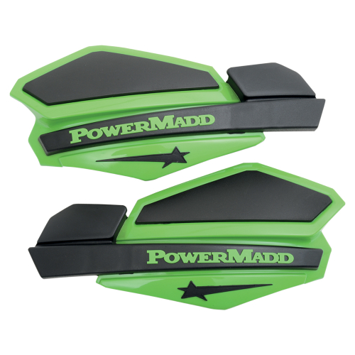 Powermadd - Powermadd Star Series Handguards - Green/Black - 34203
