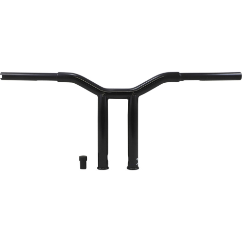 Burly Brand - Burly Brand 1-1/4in. Dominator Handlebar - Black Powdercoat - Raked - 10in. End Rise - B12-6051B
