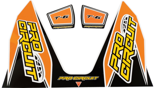 Pro Circuit - Pro Circuit T-6 Exhaust Decal - Orange - DC22T6-ORANGE