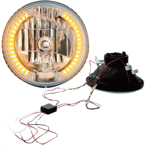 Headwinds - Headwinds 7in. Headlamp with LED Turn Signals and Control Module - 8-9724LEDWTCMA