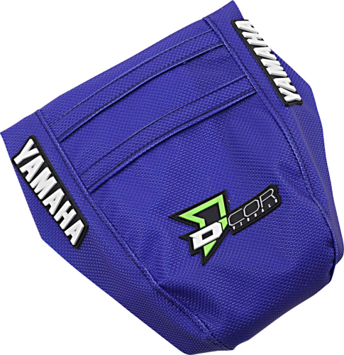 DCOR - DCOR Factory Reinforced Seat Cover - Front Black w/ Green Ribs, Rear All Blue (2019 Star Team Replica) - 30-50-132