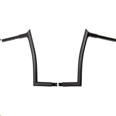 Fat Baggers, Inc. - Fat Baggers, Inc. 1-1/4in. EZ Install Pointed Top Handlebars - Gloss Black - 906014-B