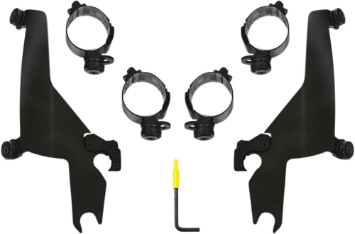 Memphis Shades - Memphis Shades Trigger-Lock Mount Kit for Sportshield Windshields - Black - MEB2047