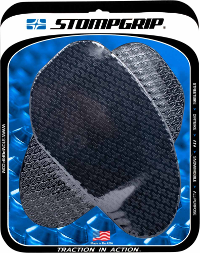 Stompgrip - Stompgrip Icon Profile Large Street Bike Tank Grips - Black - 50-14-0001B