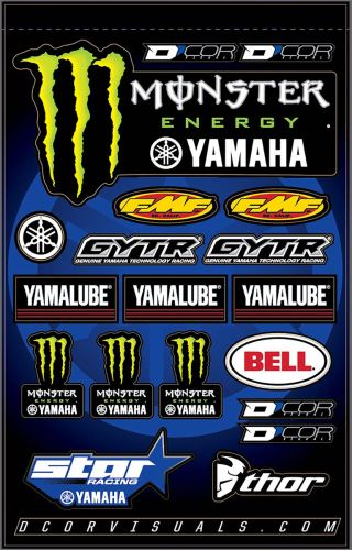 DCOR - DCOR Decal Sheet - Star Monster Yamaha - 40-50-117