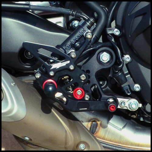 Hotbodies Racing - Hotbodies Racing Fully Adjustable Rearset - Black - 81402-2500