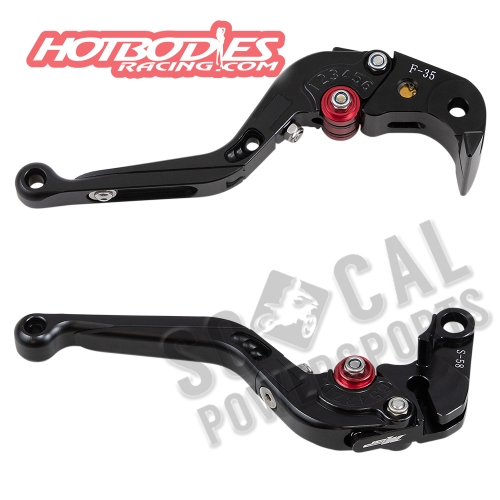 Hotbodies Racing - Hotbodies Racing MGP Brake and Clutch Lever Set - Black - 60901-2600